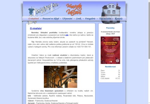 Zobrazit webové stránky Vinařství Valovi