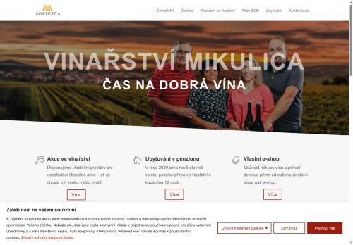 Zobrazit webové stránky Vinařství Mikulica