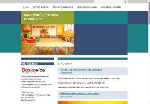Zobrazit webové stránky Mateřské centrum Boskovice