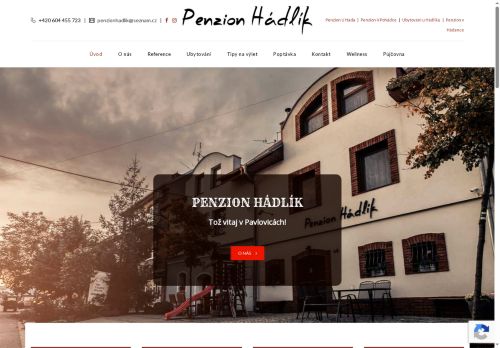 Zobrazit webové stránky Penzion Hádlík