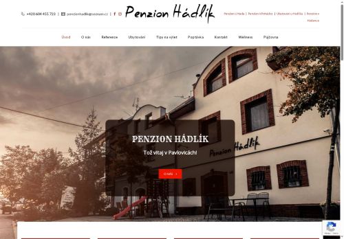 Zobrazit webové stránky Penzion Hádlík