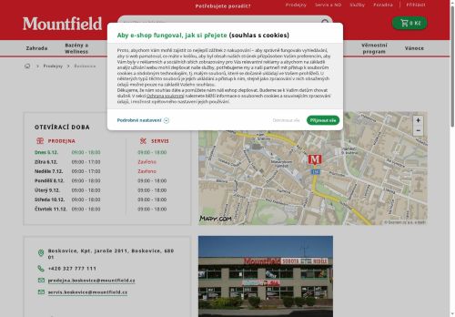 Zobrazit webové stránky Mountfield