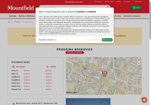 Zobrazit webové stránky Mountfield
