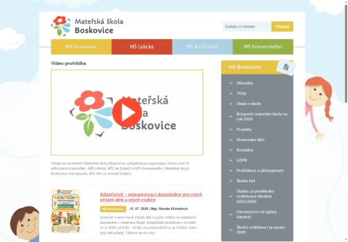 Zobrazit webové stránky MŠ Boskovice