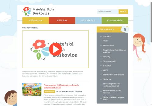 Zobrazit webové stránky MŠ Boskovice