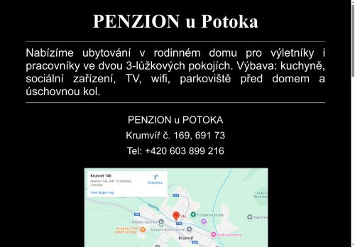 Zobrazit webové stránky Penzion u Potoka