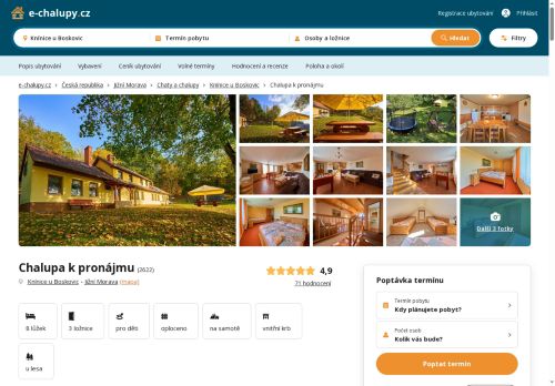 Zobrazit webové stránky Chalupa Knínice u Boskovic
