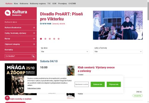 Zobrazit webové stránky Kulturní zařízení města Boskovice