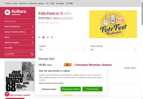 Zobrazit webové stránky Kulturní zařízení města Boskovice