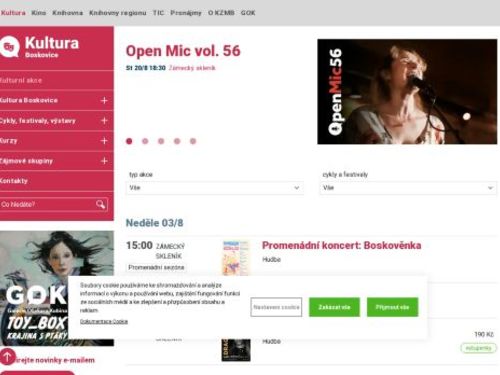 Kulturní zařízení města Boskovice