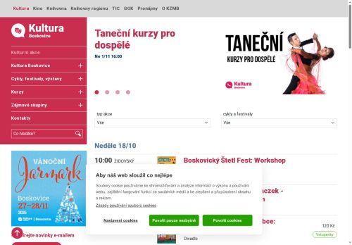 Zobrazit webové stránky Kulturní zařízení města Boskovice