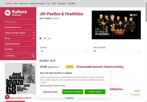 Zobrazit webové stránky Kulturní zařízení města Boskovice