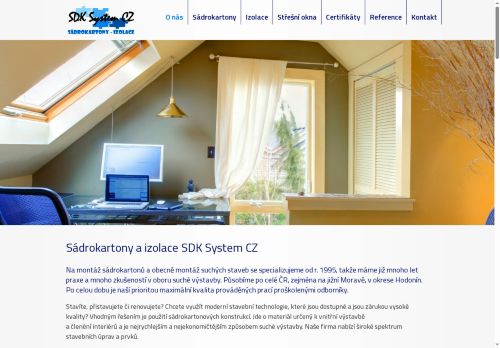 Zobrazit webové stránky Sádrokartony a izolace SDK System CZ Jan Schüller