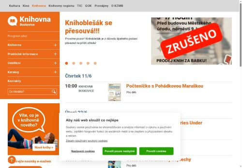 Zobrazit webové stránky Knihovna Boskovice