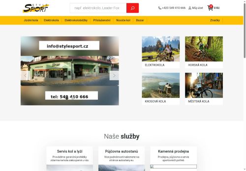 Zobrazit webové stránky STYLESPORT