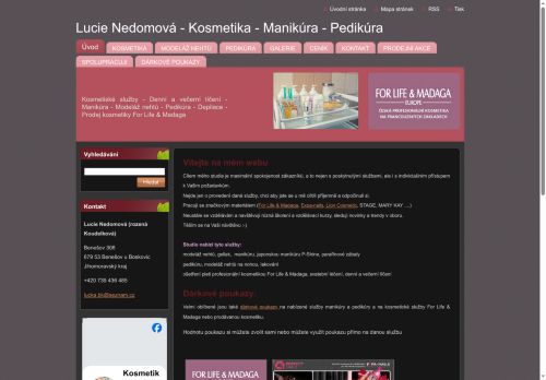 Zobrazit webové stránky Kosmetika - manikúra - pedikúra