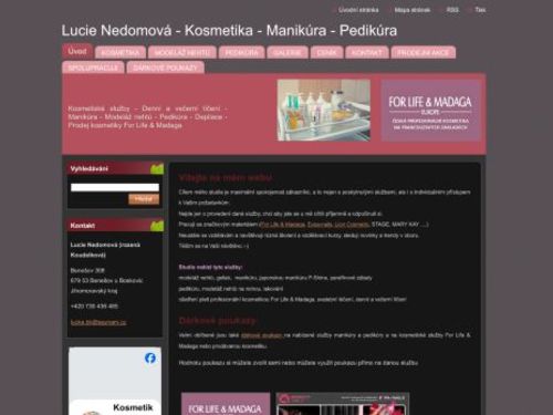 Kosmetika - manikúra - pedikúra