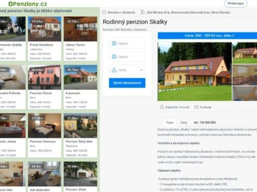 Rodinný penzion Skalky
