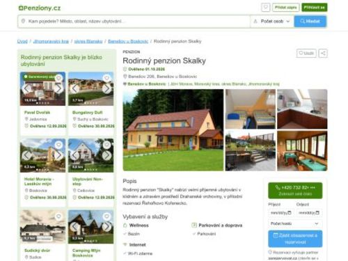 Rodinný penzion Skalky