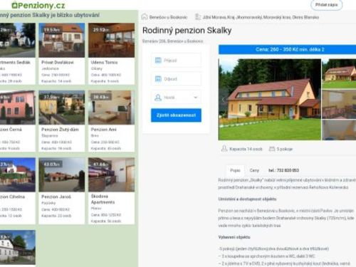 Rodinný penzion Skalky