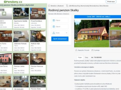 Rodinný penzion Skalky