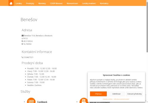 Zobrazit webové stránky Coop