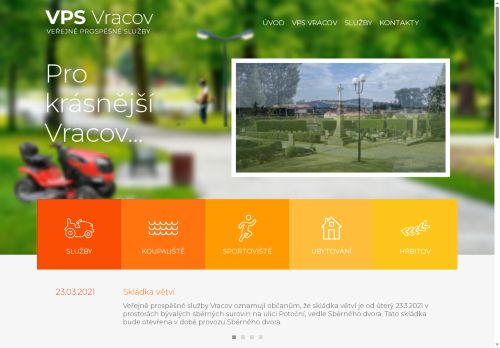 Zobrazit webové stránky Veřejně prospěšné služby Vracov