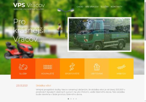 Zobrazit webové stránky Veřejně prospěšné služby Vracov