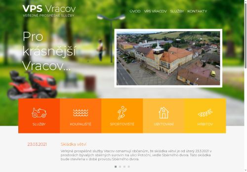 Zobrazit webové stránky Veřejně prospěšné služby Vracov