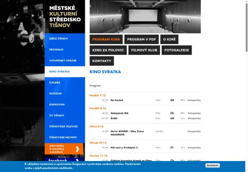Zobrazit webové stránky Kino Svratka