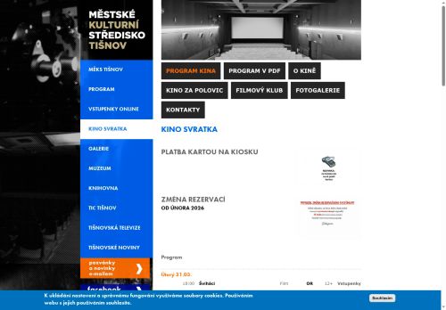 Zobrazit webové stránky Kino Svratka