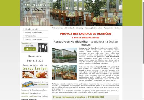 Zobrazit webové stránky Restaurace Na Skleníku