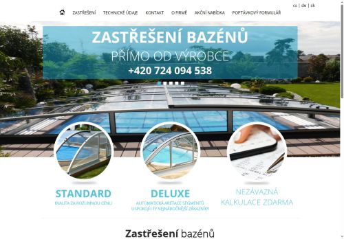 Zobrazit webové stránky Zastřešení bazénů Vracov