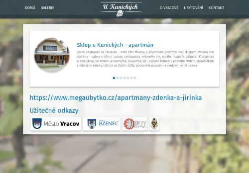 Zobrazit webové stránky U Kunických