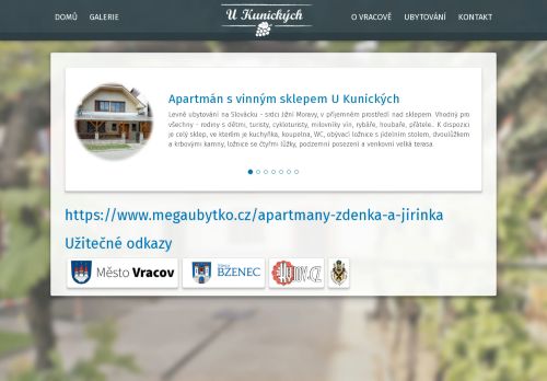 Zobrazit webové stránky U Kunických