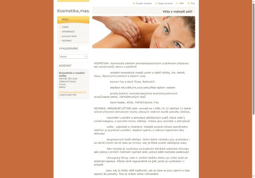 Zobrazit webové stránky Kosmetika a masáže Procházková Lenka