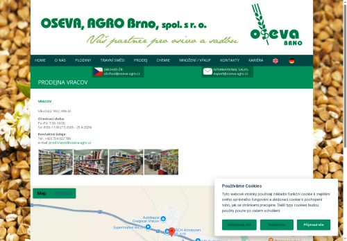 Zobrazit webové stránky OSEVA AGRO Brno - Vracov