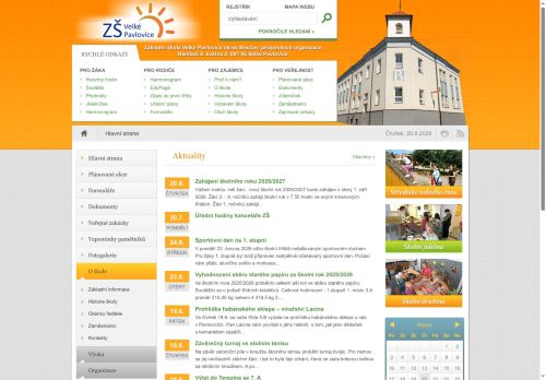 Zobrazit webové stránky Základní škola Velké Pavlovice