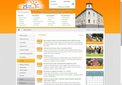 Zobrazit webové stránky Základní škola Velké Pavlovice