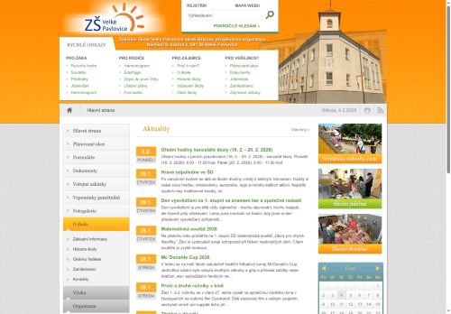Zobrazit webové stránky Základní škola Velké Pavlovice