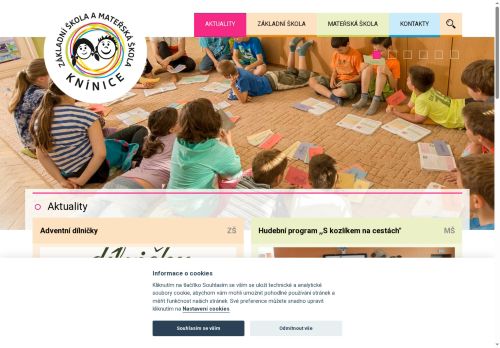 Zobrazit webové stránky Základní škola a mateřská škola Knínice
