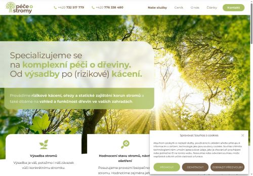 Zobrazit webové stránky Péče o stromy – Jiří Zapadlo