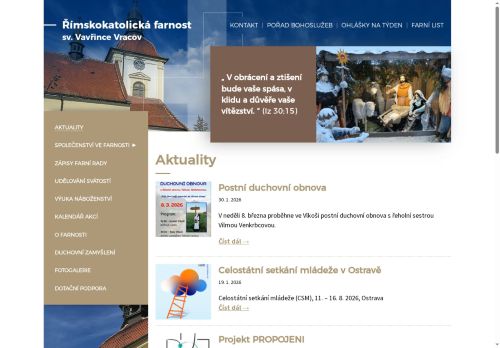 Zobrazit webové stránky Římiskokatolická farnost sv. Vavřince Vracov
