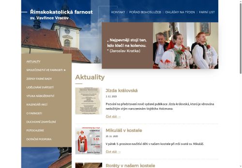 Zobrazit webové stránky Římiskokatolická farnost sv. Vavřince Vracov
