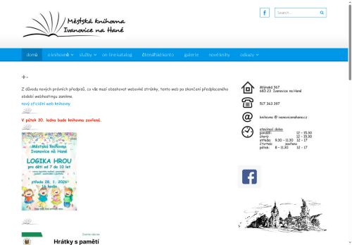 Zobrazit webové stránky Městská knihovna Ivanovice na Hané