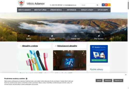 Město Adamov nabízí práci na pozici Vedoucí správy majetku města (M/Ž) v obci Adamov