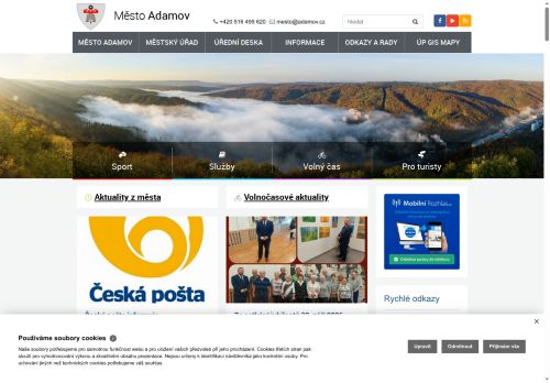 Město Adamov nabízí práci na pozici pracovník/pracovnice v sociálních službách - pečovatelská činnost v obci Adamov