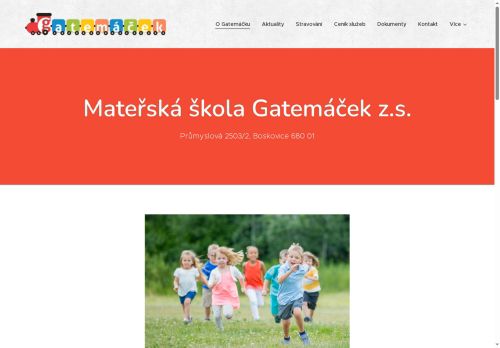 Zobrazit webové stránky Školka Gatemáček