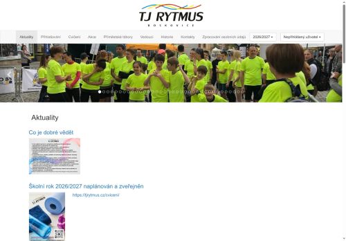 Zobrazit webové stránky TJ Rytmus Boskovice