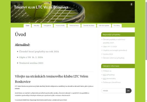 Zobrazit webové stránky Tenisové kurty LTC Velen